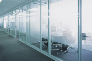 Office partition frosted glass