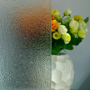 Embossed glass effect