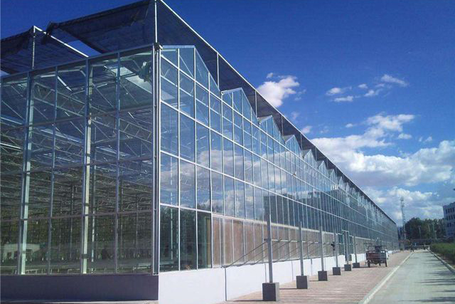 tempered glass building